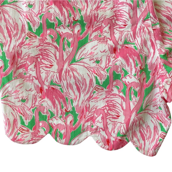 Lilly Pulitzer 5” Buttercup Shorts in Palmetto Pink Colony Flamingos - Picture 7 of 8